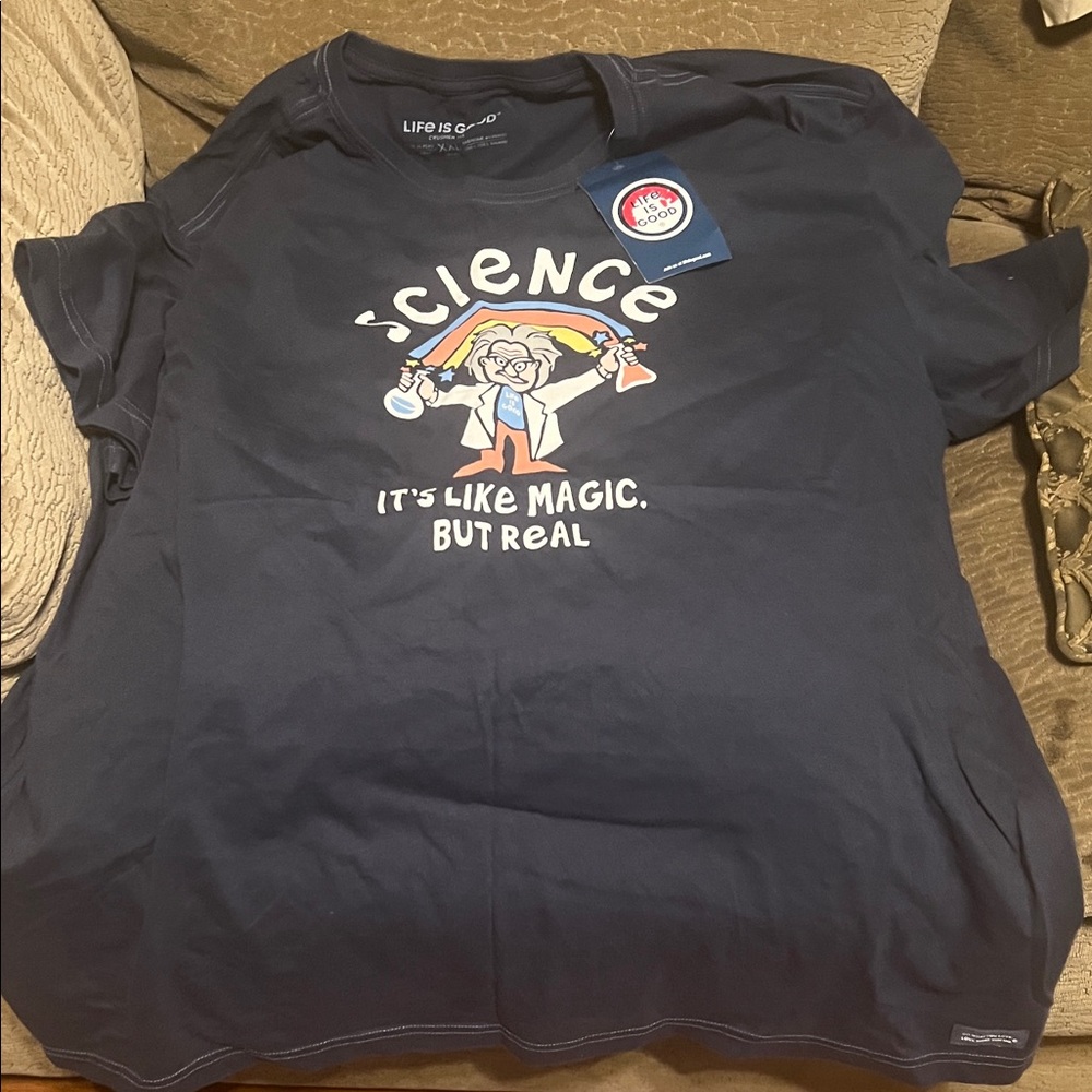 Life Is Good Kids Science Tee - Black